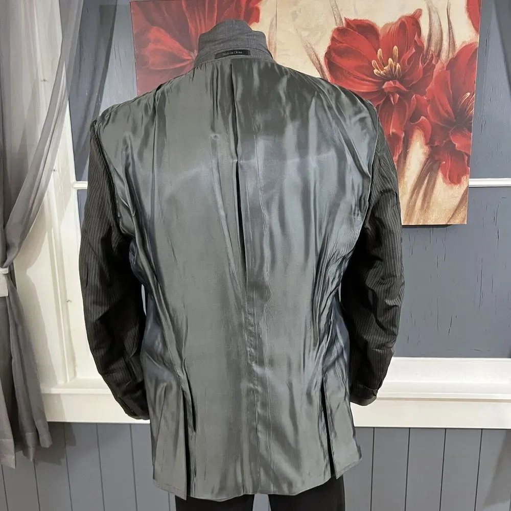 Calvin Klein Blazer Mens 👉Actual Size 44R👈‎ Wool Sport Jacket - Picture 11 of 13